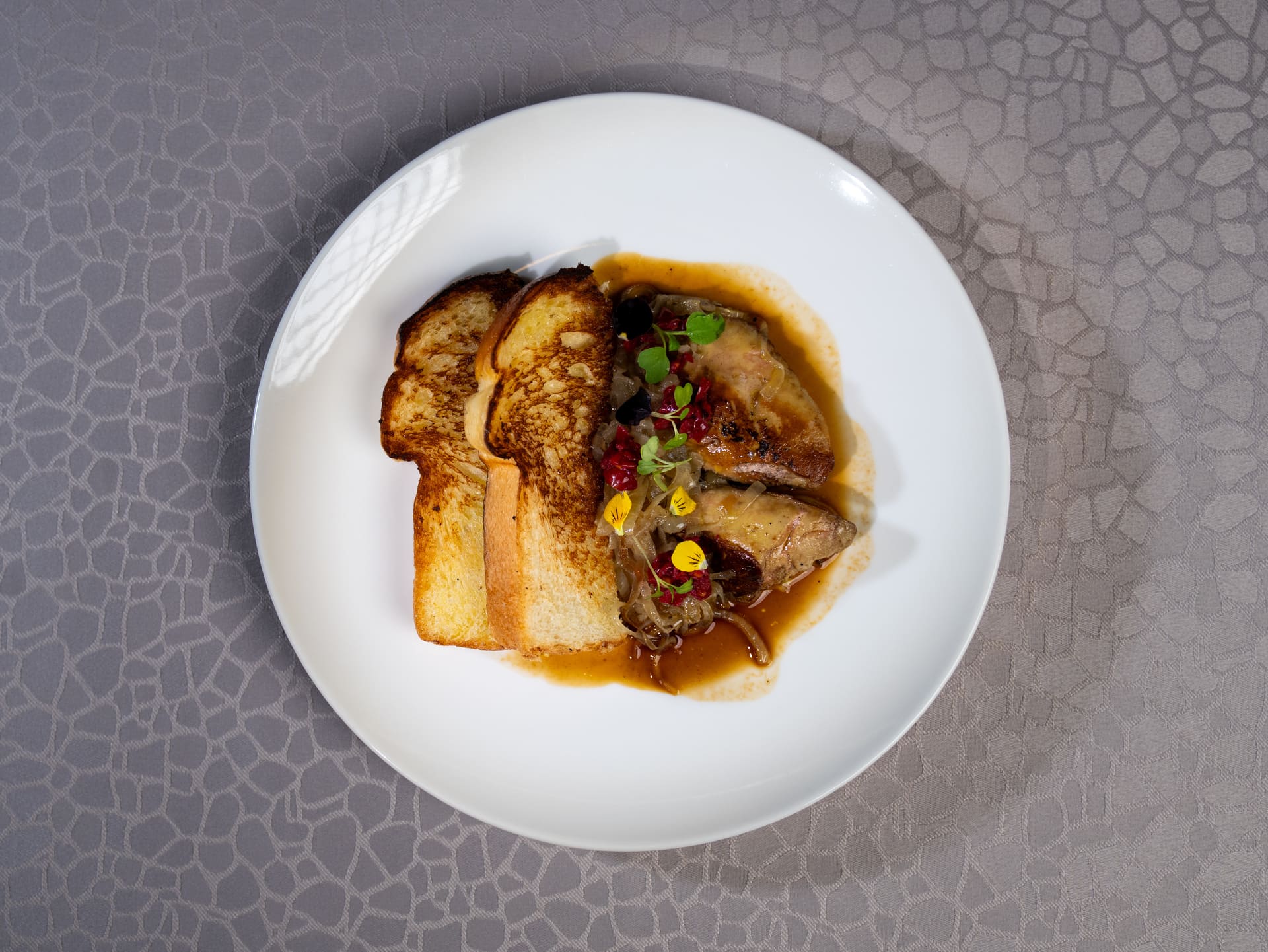 Sautéed duck liver